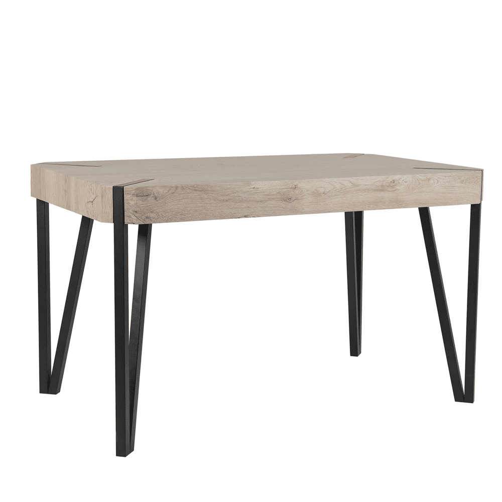 Beliani Jedálenský stôl 130 x 80 cm taupe CAMBELL